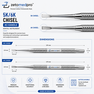 Instrument dentaire de qualité supérieure 5K/6K en acier inoxydable de qualité médicale réutilisable OEM Zetomed Pro - Product Image 3