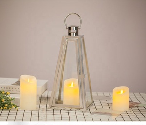 Attractive Designed Creative Geometrically Pattern Tealight or <b>Candle</b> <b>Lantern</b> Windproof Glass and Iron Made Floor <b>Lantern</b> - Product Image 6