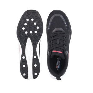 Chaussures de sport basses noires pour hommes, à lacets, respirantes, avec semelle amortissante - Product Image 5
