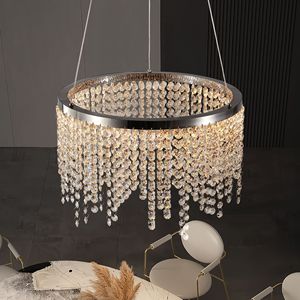 Lampadina moderna e moderna lampada a sospensione in cristallo di lusso da 15.7 pollici, lampada da soffitto e lampadario - Product Image 3