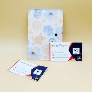 Paleta de Extensión de Pestañas Magnética de Acrílico con Diseño Personalizado de Somofy Enterprises, Rectangular, con Patrón Floral Oceánico, Sostenible - Product Image 1