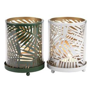 ที่ใส่เทียนทรงกระบอกโลหะสีทองสไตล์นอร์ดิก ลายใบปาล์มเขตร้อน ตัดด้วยเลเซอร์ สำหรับงานปาร์ตี้และตกแต่งภายใน - Product Image 5