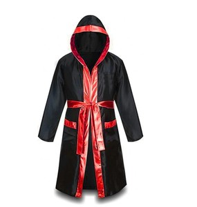 High Quality Custom Jiu Jitsu Kimono Muay Thai Boxing Wear Unisex Boxing Robe New Fashionable Custom Logo Boxing Gowns for Men - Product Image 5