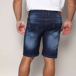 Shorts en jean décontractés pour hommes, style urbain, délavé à l'acide, look classique - Product Image 2