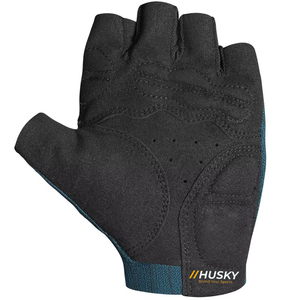 HUSKY SPORTSWEAR Customized Unisex Half Finger Weight Lifting Cycling Shockproof Breathable Microfiber Padded Fingerless Gloves - Product Image 3