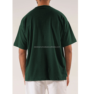 เสื้อยืดผ้าฝ้าย100% ทรงหลวมสำหรับผู้ชายพิมพ์ลายผลิตจากปากีสถาน - Product Image 2