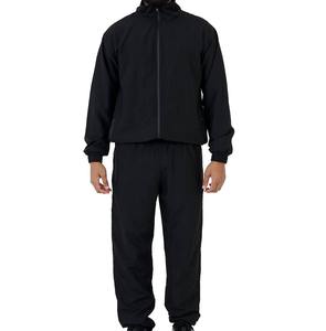 Traje cortavientos de secado rápido para hombre, manga larga, color sólido, fabricado en fábrica, precio económico, servicio OEM, cómodo. - Product Image 2