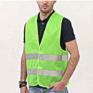 Custom Logo DTF Printed Cotton Multi Pocket High Visibility Reflective Safety Work <b>Vest</b> Breathable <b>Utility</b> Engineer Construction - Product Image 4
