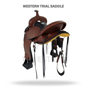 Western Trail Saddle Horse Riding Saddle Equestrian <b>Equipment</b> - Product Image 2