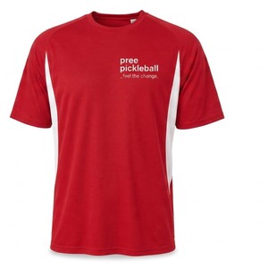 T-shirt unisexe à manches courtes et col rond pour pickleball, séchage rapide, respirabilité zonée, finition mate, maillot de sport de luxe - Product Image 3