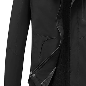 Veste de ski imperméable et isolante pour homme, manteau d'hiver chaud, doublure polaire, coupe-vent, capuche respirante, veste de montagne coupe-vent avec fermeture éclair - Product Image 2