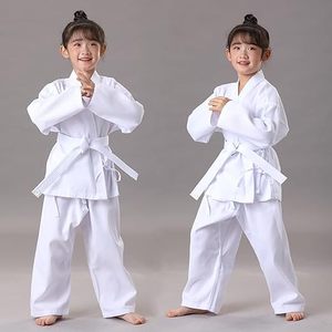 Uniforme de karaté pour enfants et adultes, léger, avec ceinture blanche, uniforme d'arts martiaux pour étudiants, uniformes légers pour enfants - Product Image 5