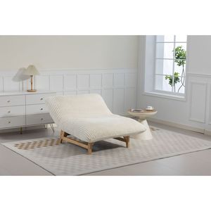 Poltrona Sacco Singola Casual per Adulti, Senza Braccioli, in Tessuto Corduroy, per Soggiorno e Camera da Letto - Product Image 2