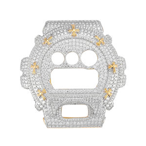 Montre de luxe Elite Series DW6900 personnalisée avec cristaux, boîtier en acier inoxydable, finition cristalline, montre-bracelet de mode haut de gamme, montre gshock - Product Image 6