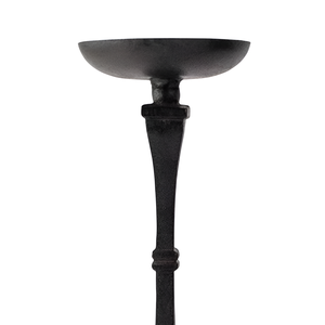Support à bougie en aluminium robuste, en aluminium coulé, pour la décoration de la maison, finition noire mate, pilier à bougie fait main, personnalisé - Product Image 3
