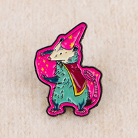 Broche en émail amusante en forme d'opossum mignon, épingles de revers, badges pour sacs à dos, accessoires vestimentaires, bijoux de mode, cadeau pour amis