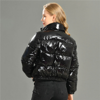 Blouson matelassé décontracté pour homme, grande taille, brillant, d'hiver, rembourré en coton, avec capuche amovible, épais, service OEM