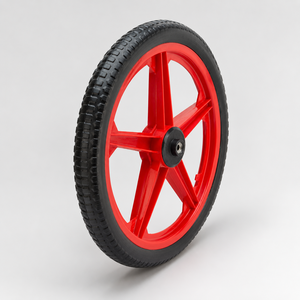 Rueda Roja de 20 Pulgadas para Bicicleta de Equilibrio con Neumático Negro y Llanta de Aleación de Aluminio para Niños, Uso en Exteriores - Product Image 4