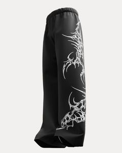 Pantalon droit décontracté pour femme en toile 100 % coton, taille mi-haute élastique, respirant, séchage rapide, écologique, couleur unie, collection automne - Product Image 2