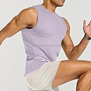 Casual Gym Running Comfortable <b>Men</b> Tank <b>Top</b> <b>Men</b> 100% Cotton Solid Vest Male Breathable Sleeveless <b>Tops</b> Slim - Product Image 3