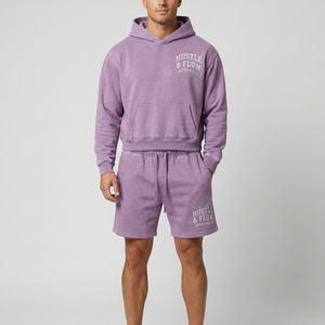 Top Selling Custom Logo Size <b>and</b> Color <b>Men</b> <b>Hoodie</b> & <b>Shorts</b> <b>Sets</b> Custom <b>Men's</b> Streetwear <b>Hoodie</b> <b>and</b> <b>Shorts</b> <b>Set</b> - Product Image 2