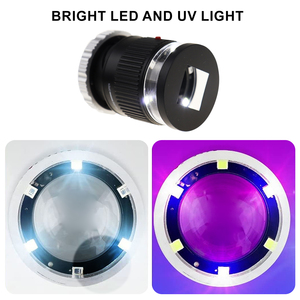 Loupe à échelle 10x avec éclairage LED et UV pour bijoutier, gemmes - Product Image 4
