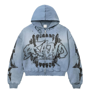 Sudadera con Capucha para Hombre, Diseño Profesional con Logotipo de Marca, Algodón Mezclado, Estilo Urbano, Novedad - Product Image 2