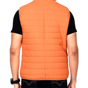 Wholesale Warm Men's Puffer Vest Fabric <b>Light</b> Weight Quilted Padded Vest Sleeveless <b>Jacket</b> for Men - Product Image 2