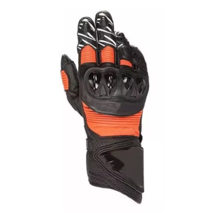 Gants de moto en cuir blindés pour hommes |   Gants de course pour motards, pour la course automobile, protection complète des doigts - Product Image 2