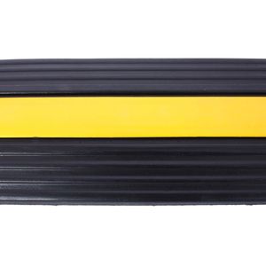 2 Packs de protecteurs de câbles Speed Bumps 1 canal en caoutchouc pour asphalte Gravel Allées 6600Lbs Capacité de charge 12 boulons Spike Speed - Product Image 2