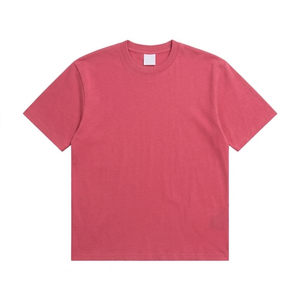 Camiseta de Hombre al por Mayor, de Moda, Oversize, Lisa, con Logo Personalizado, Estilo Vintage, Lavado Ácido, de Lino, Casual, para Deporte al Aire Libre y Uso Urbano - Product Image 1