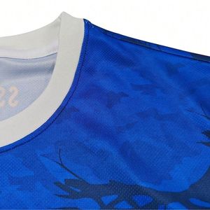 Maillot d'entraînement de football personnalisé à faible MOQ avec nom et numéro du joueur, 100 % polyester respirant, séchage rapide, sublimé, manches courtes - Product Image 3