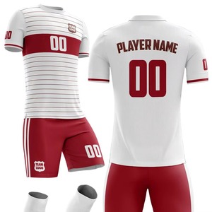 ชุดฟุตบอลชายแบบกำหนดเองขายดี พร้อมโลโก้ แขนสั้น ราคาส่ง แห้งเร็ว ระบายอากาศดี บริการ OEM - Product Image 1