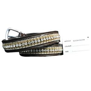 Ceinture Unisexe en Cuir Véritable avec Rhinestone Bling Authentique Produit en Cuir Ceinture en Cuir Fabricant en Inde. - Product Image 1