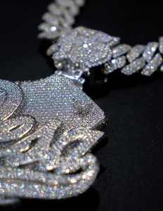 Custom High Quality 925 Silver Moissanite Rapper Pendant Hip Hop Jewelry Necklace Iced Out Fashion Pendant Gold Plated GRA - Product Image 1