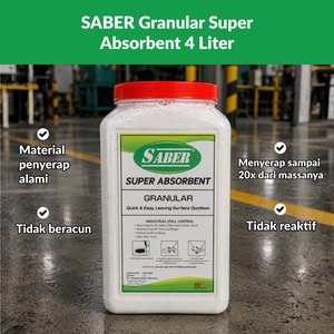 Granulés Absorbants Industriels pour Déversements - SABER SSAG-04 - Absorbant Universel Écologique pour Liquides, Huiles et Produits Chimiques - Absorption 9-11x le Poids - Product Image 3