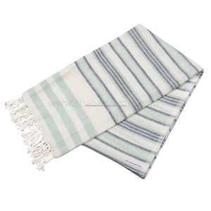 Premium Cotton <b>Turkish</b> Fouta Hammam <b>Towel</b> With Multicolor Stripes Perfect For Spa Hotels And Beach Use - Product Image 6