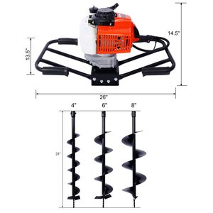 Scavatrice per fori a 2 tempi da 63cc alimentata a Gas da 2,7 CV - Product Image 2