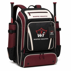 Sac de baseball, sac à dos de sport haut de gamme avec de grands compartiments de rangement pour équipement de baseball, crampons, gants, casque - Product Image 2