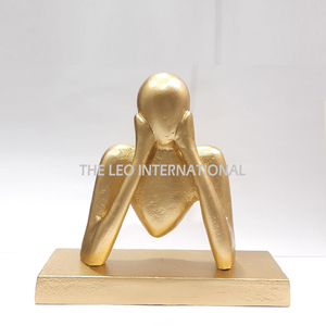 Figuras Decorativas de Hojas de Metal de Aluminio, Esculturas Naturales, Centro de Mesa, Adorno para el Hogar, Oficina, Hotel - Product Image 6