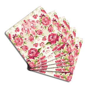 Posavasos Modernos de Madera MDF con Diseño Floral para Oficina, Decoración de Mesa, Hotel, Restaurante, Hogar, Cocina, Mesa de Comedor, Tazas de Té y Café - Product Image 2