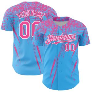 Camiseta de Béisbol Personalizada con Botones, Manga Corta, Ligera, de Verano, de Algodón Orgánico Antibacteriano, Cuello en V - Product Image 3