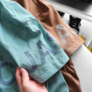 Liquidación en stock Camiseta transpirable cómoda impermeable y resistente a las manchas 72.4% algodón 27.6% poliéster camiseta - Product Image 6