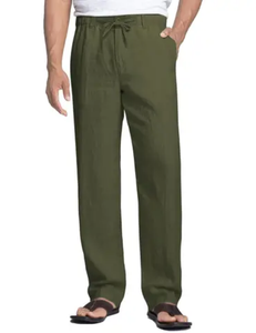Winter Heavyweight 430g Straight-leg Solid Color Men's Trousers Loose-fitting Sporty Casual Athletic Fit Men's Running <b>Track</b> - Product Image 2