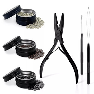 Kit de Herramientas para Extensiones de Cabello con Anillos Micro de Acero Inoxidable, Aguja de Extracción y Alicates, Diseño Duradero y Logotipo Personalizado - Product Image 5