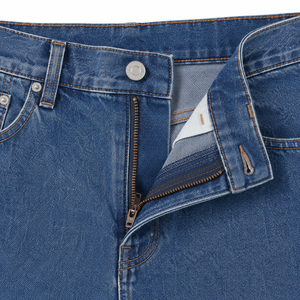Jean en denim MetroFlex vintage coupe large pour homme, coupe décontractée, coton premium, streetwear, pantalon décontracté, mode, OEM ODM, vente en gros - Product Image 6