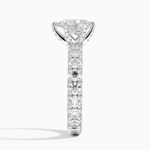 BOJ <b>Ring</b> 0118 Pear Cut 925 <b>Silver</b> Luxe Ellora Prong Setting <b>Solitaire</b> Diamond <b>Ring</b> 2ct D Color VVS1 Moissanite GRA Certified - Product Image 3