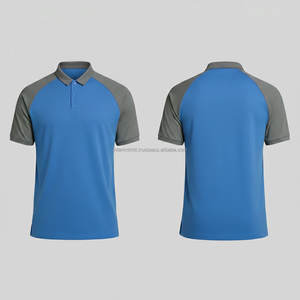 Camiseta de Golf para Hombre |   Camisa de Golf de Corte Estándar, Tejido de Punto Transpirable que Absorbe el Sudor, con Mangas Raglán y Botones Ocultos - Product Image 5