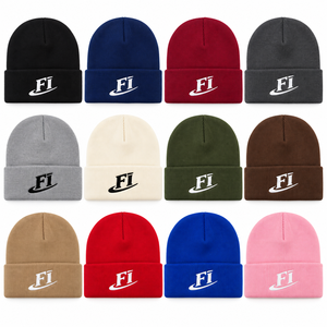 High quality Knitted Beanies Manufacturer Skull Cap Custom Logo Embroidery Winter Cuffed Thick Knit Hats Beanie for Men's Women - Product Image 4