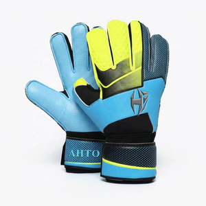Gants de gardien de but en latex allemand pour la paume avant, impression sérigraphique au dos, coupe négative, service OEM personnalisé, fournisseur direct d'usine - Product Image 1